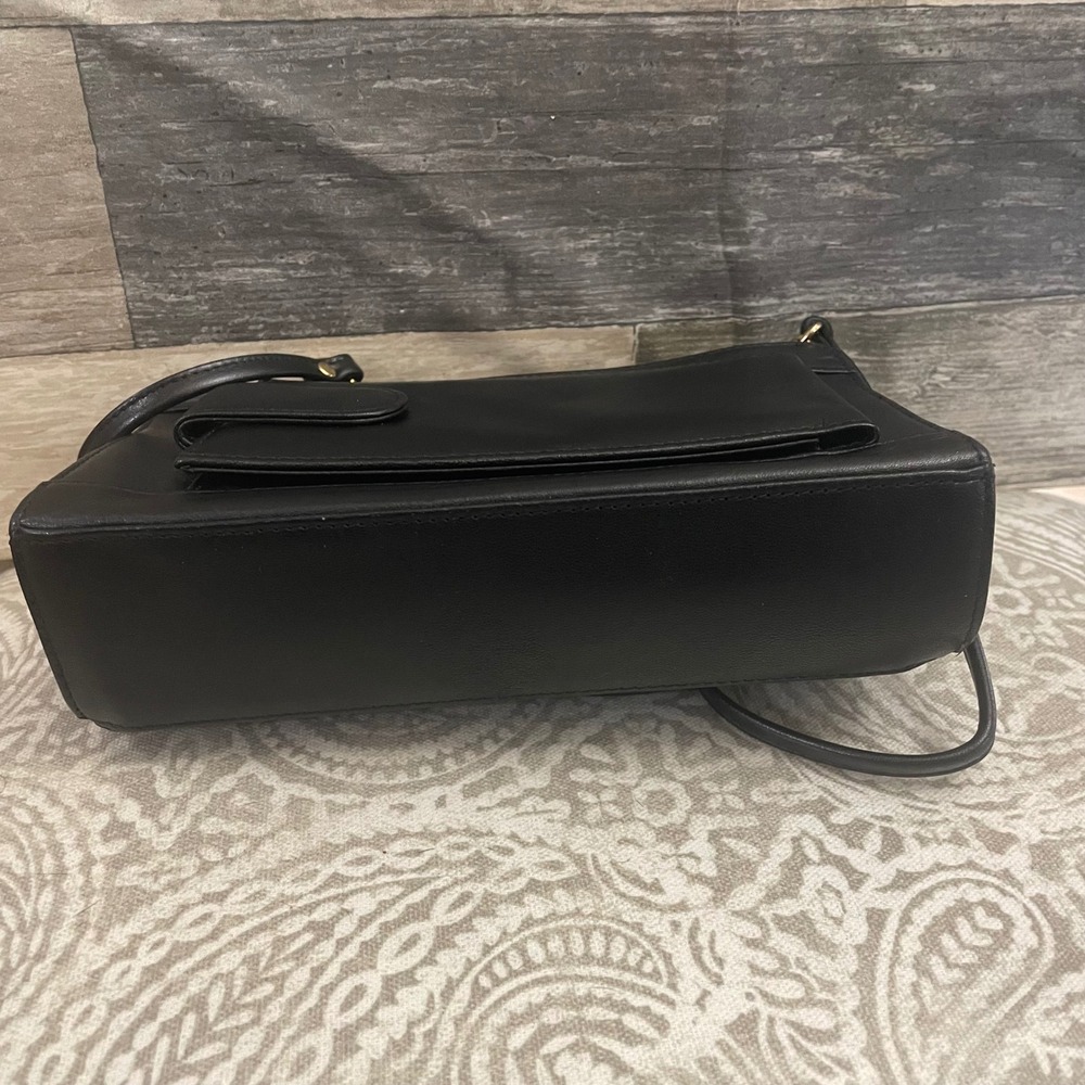 Etienne Aigner Black Leather Crossbody Bag Wallet Organizer Clutch Vintage Style - Picture 7 of 7